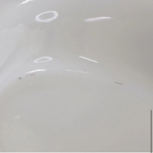 Vintage Fire King White Milk Glass Divided Casserole Dish - Picture 8 of 11